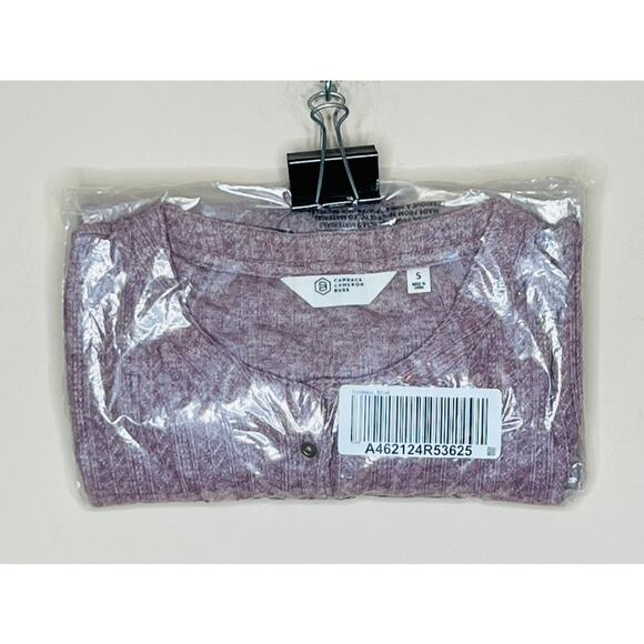 NWT Candace Cameron Bure Womens Bordeaux Balloon-Sleeve Henley Top Size Small - Picture 7 of 7